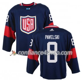 Adidas Maillot de Hockey États-Unis Joe Pavelski 8 Coupe du monde de hockey sur glace 2016 Bleu Premier - Homme